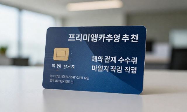 프리미엄카드추천 관련 이미지 - 프리미엄카드추천, 해외 결제 수수료 면제 및 마일리지 적립 비교 가이드